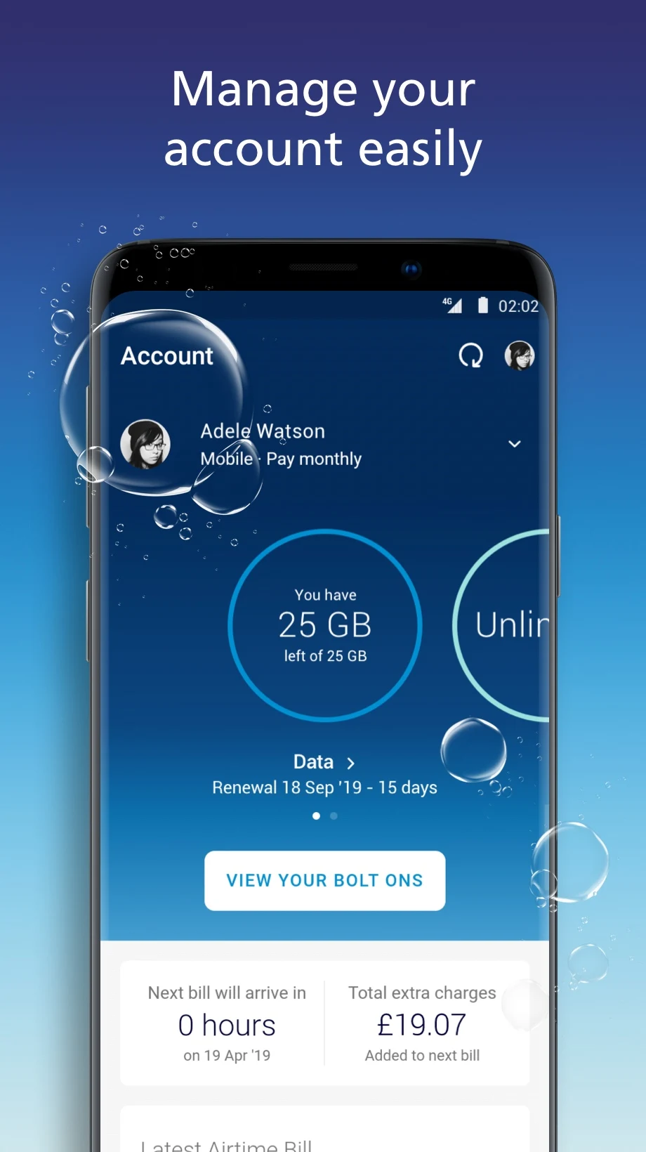 Mobile Account Manager – My O2 screenshot